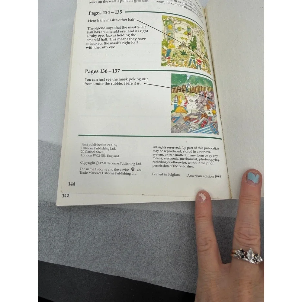 Second Usborne Book of Puzzle Adventures Stories VTG 1990 Paperback ACCEPTABLE